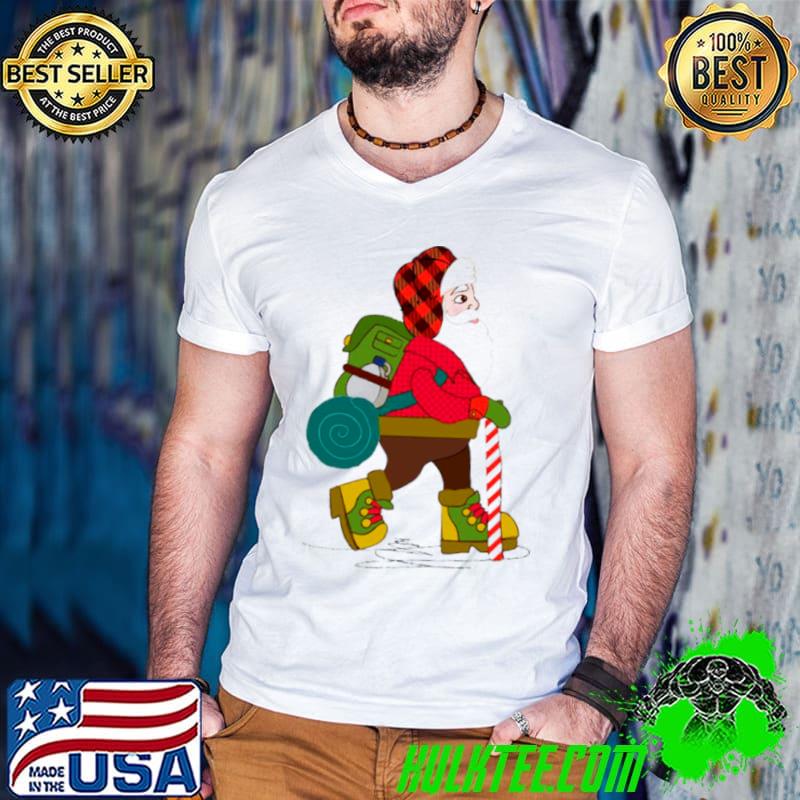 Hiking Santa Christmas And Mug shirt