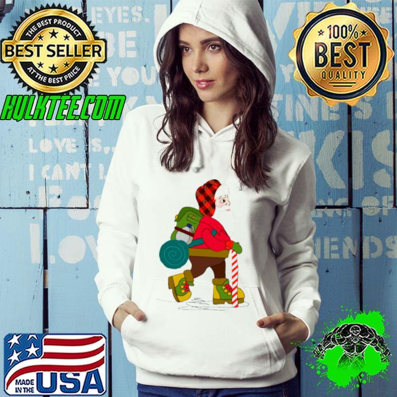 Hiking Santa Christmas And Mug s Hoodie Hiking Santa Christmas And Mug s Hoodie