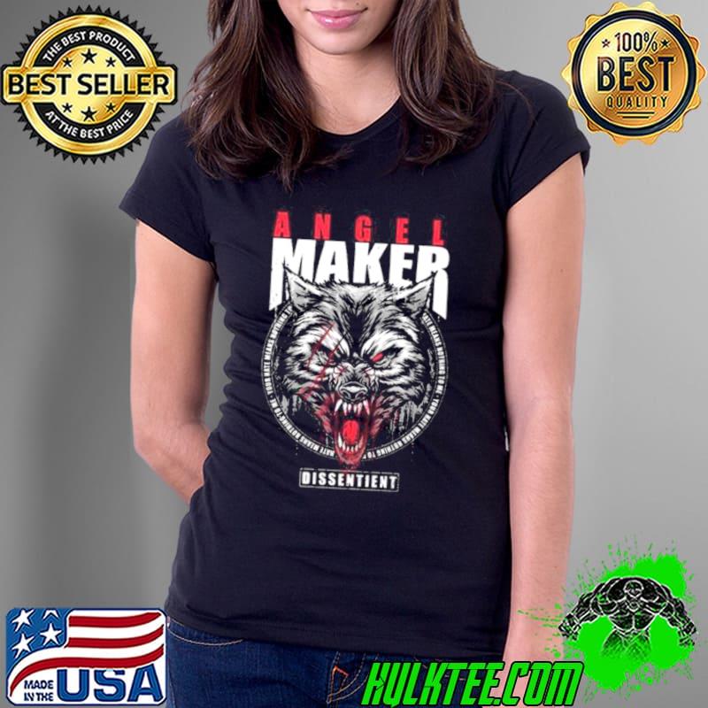 Indie Angelmaker Battle Wolf Popover shirt