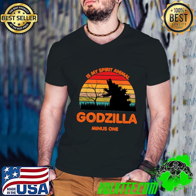 Is My Spirit Animal Godzilla Minus One Vintage Sunset T-Shirt