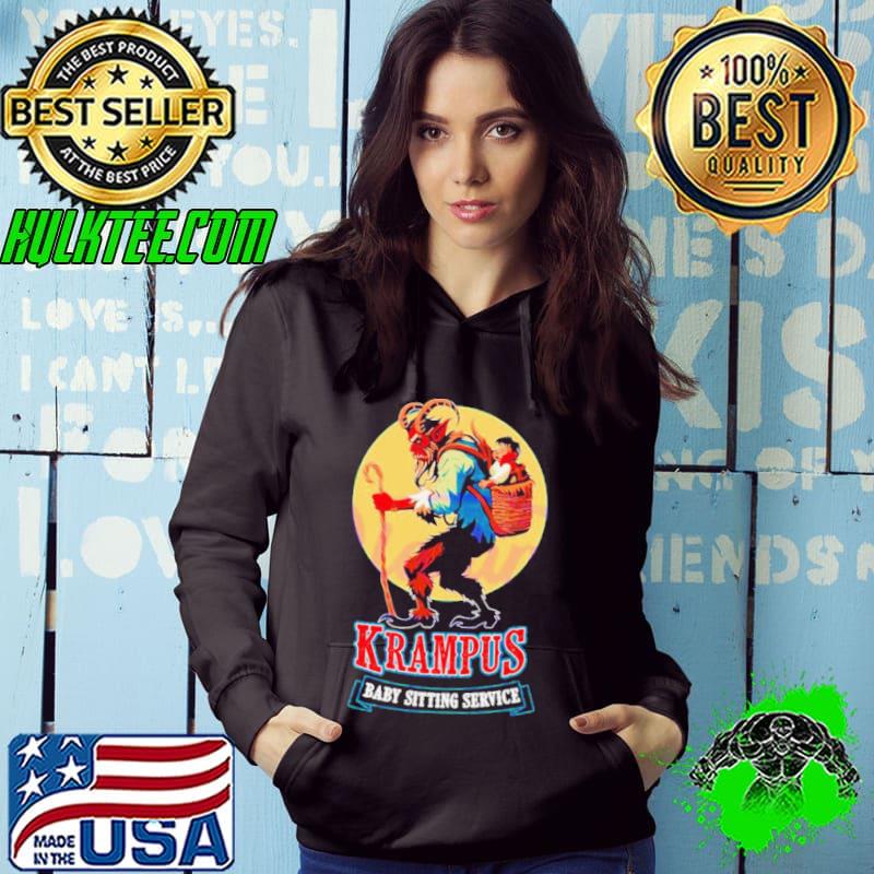 Krampus baby sitting service horror Christmas s Hoodie Krampus baby sitting service horror Christmas s Hoodie