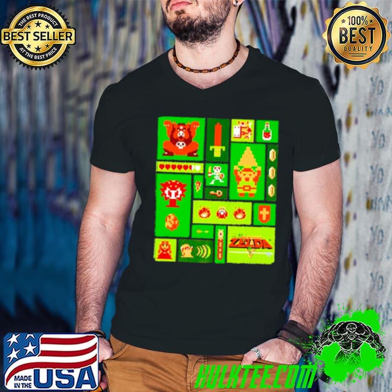 Legend of zelda collage shirt