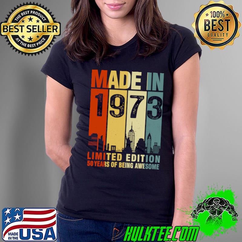Made In 1973 Vintage 50 Years Of Being Awesome T-Shirt