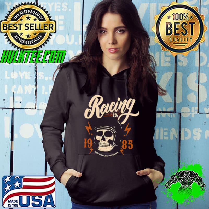 Racing Biker 1985 Vintage Skull s Hoodie Racing Biker 1985 Vintage Skull s Hoodie