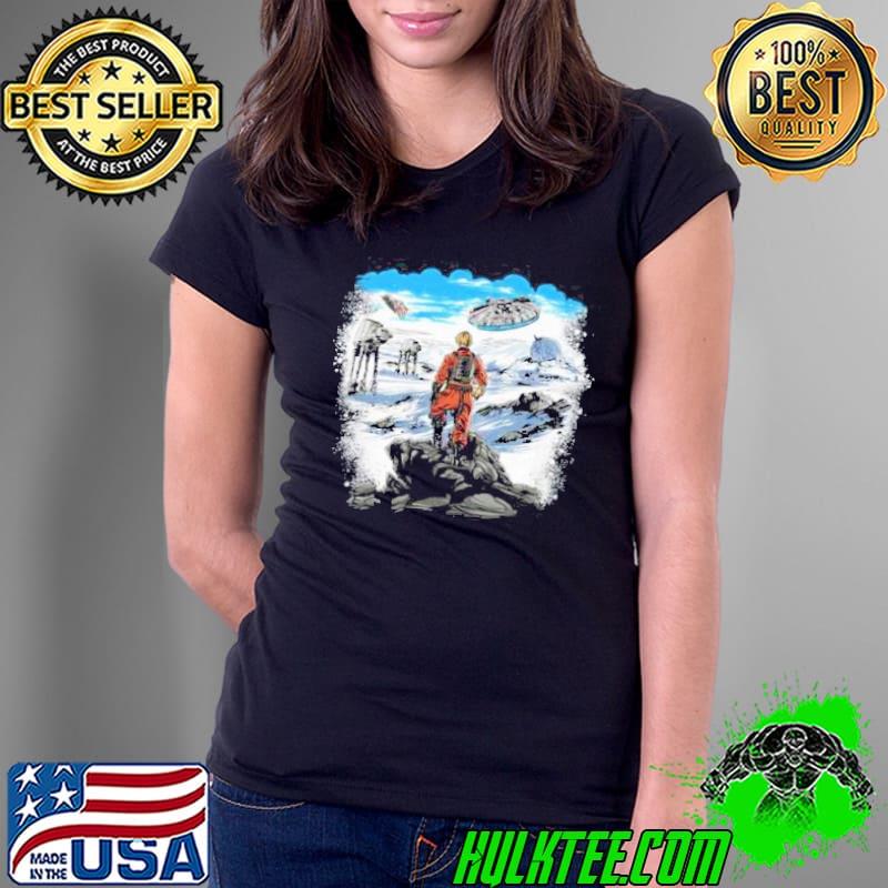 REBEL ABOVE THE SEA OF SNOW Shirt Ladies Tee REBEL ABOVE THE SEA OF SNOW Shirt Ladies Tee