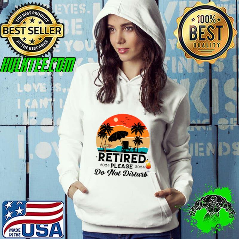 Retired 2024 Please Don't Disturb Vintage Sunset Palms Tree T-Shirt
