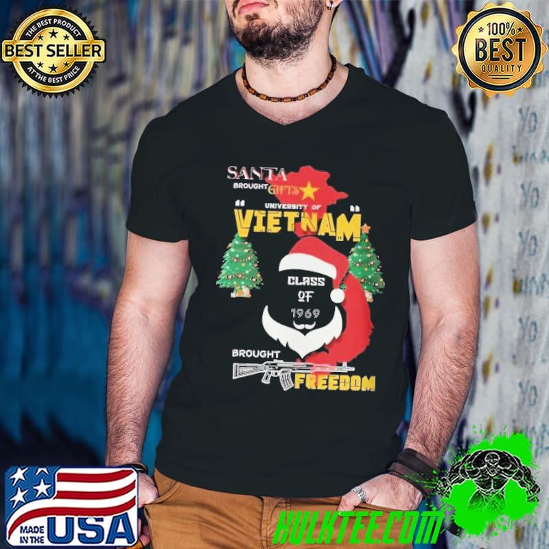 Santa vietnam brought freedom xmas tree shirt Santa vietnam brought freedom xmas tree shirt