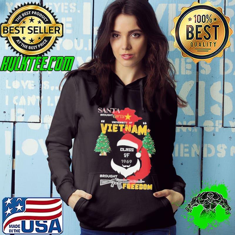 Santa vietnam brought freedom xmas tree s Hoodie Santa vietnam brought freedom xmas tree s Hoodie