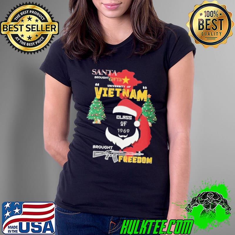 Santa vietnam brought freedom xmas tree s Ladies Tee Santa vietnam brought freedom xmas tree s Ladies Tee