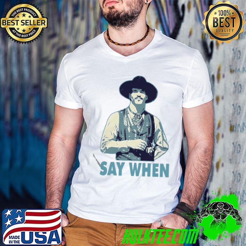 Say When Christmas s Guys V Neck Say When Christmas s Guys V Neck