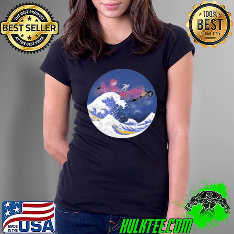 SURFING THE GREAT WAVE Shirt Ladies Tee SURFING THE GREAT WAVE Shirt Ladies Tee