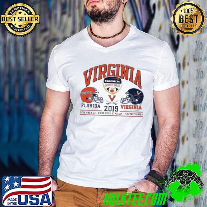Virginia Florida Gator Vs Virginia Cavaliers 2019 Captain One Orange Bowl Shirt