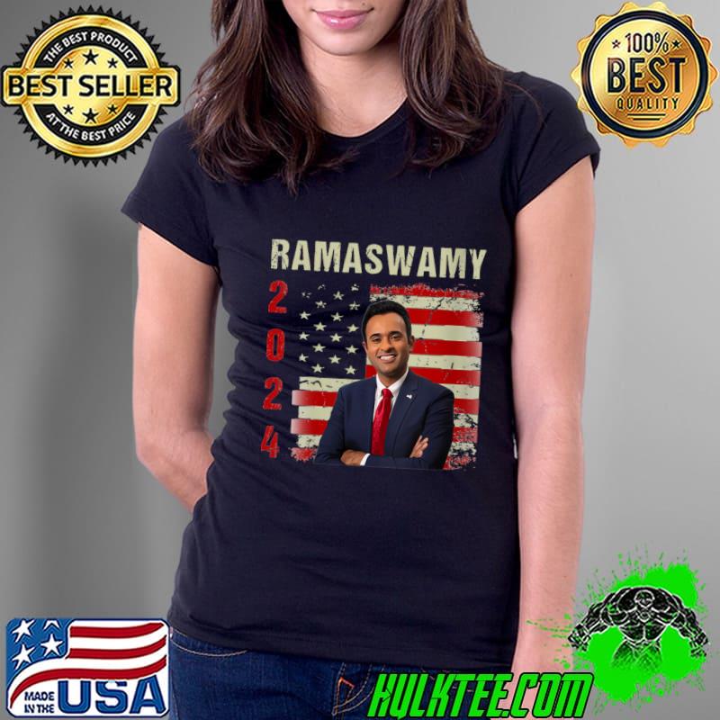 Vivek Ramaswamy President American Flag Election 2024 T-Shirt