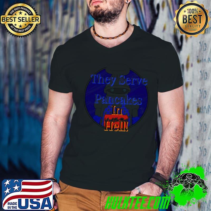 Waffle Bot Serve Pancakes Christmas shirt