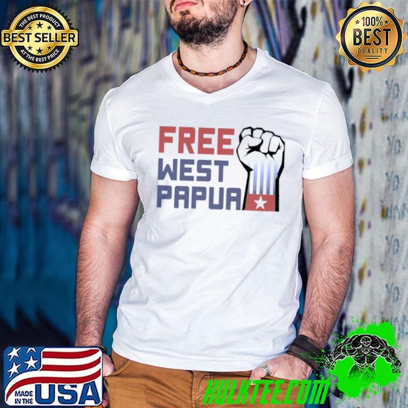 West Papua Graphic Free Us s Guys V Neck West Papua Graphic Free Us s Guys V Neck