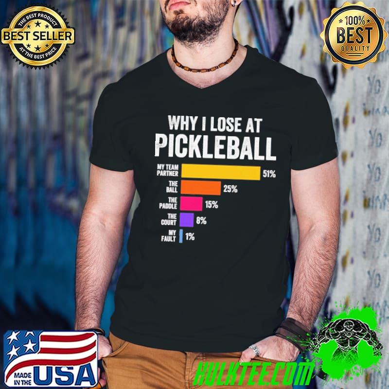 Why I Lose at Pickleball My Team Partner The Paddle Loading shirt