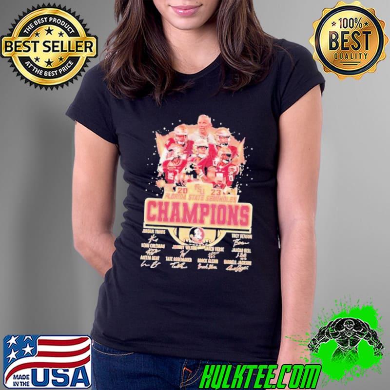 2023 Florida State Seminoles Football Team Players Champions Signatures Unique Shirt