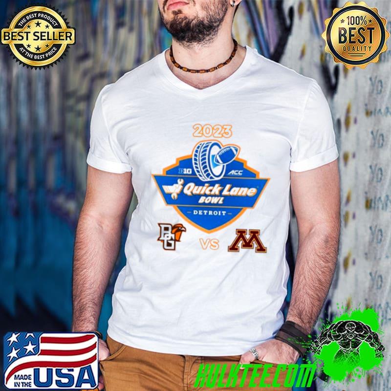 2023 Quick Lane Bowl Bowling Green Falcons Vs Minnesota Golden Gophers Matchup Shirt