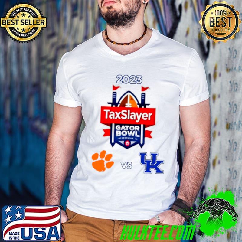 2023 Taxslayer Gator Bowl Clemson Tigers Vs Kentucky Wildcats Matchup Shirt