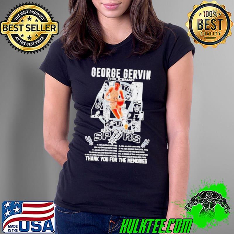 44 George Gervin the Iceman San Antonio Spurs thank you for the memories shirt