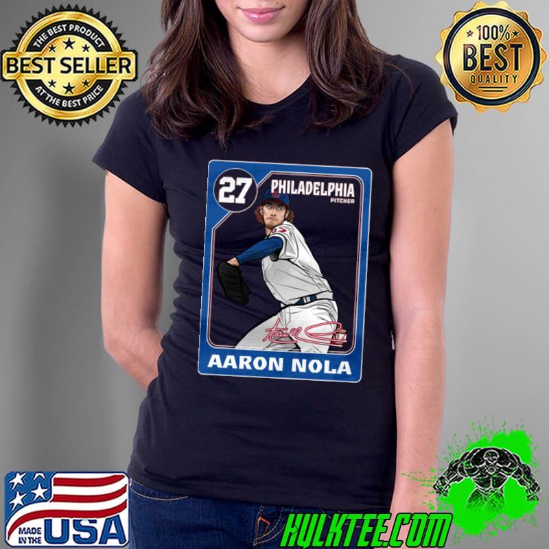 Aaron Nola Signature American professional baseball pitcher for the Philadelphia Phillies Card T-Shirt