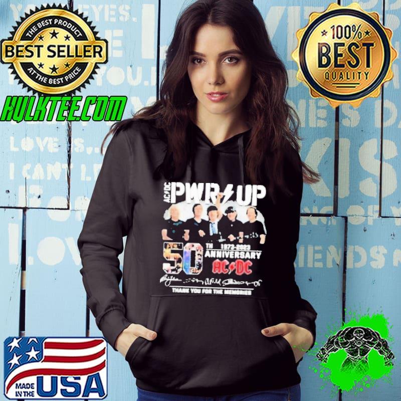ACDC Pwrup 50th Anniversary 1973 – 2023 Signatures Thank You For The Memories s Hoodie ACDC Pwrup 50th Anniversary 1973 – 2023 Signatures Thank You For The Memories s Hoodie