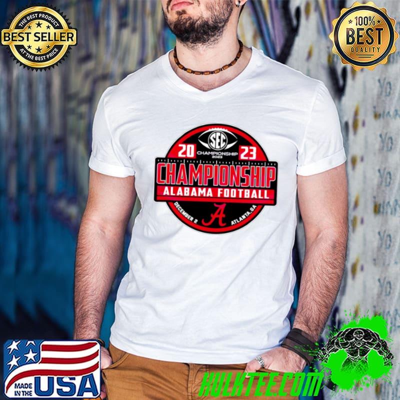 Alabama Crimson Tide 2023 SEC Championship s Guys V Neck Alabama Crimson Tide 2023 SEC Championship s Guys V Neck
