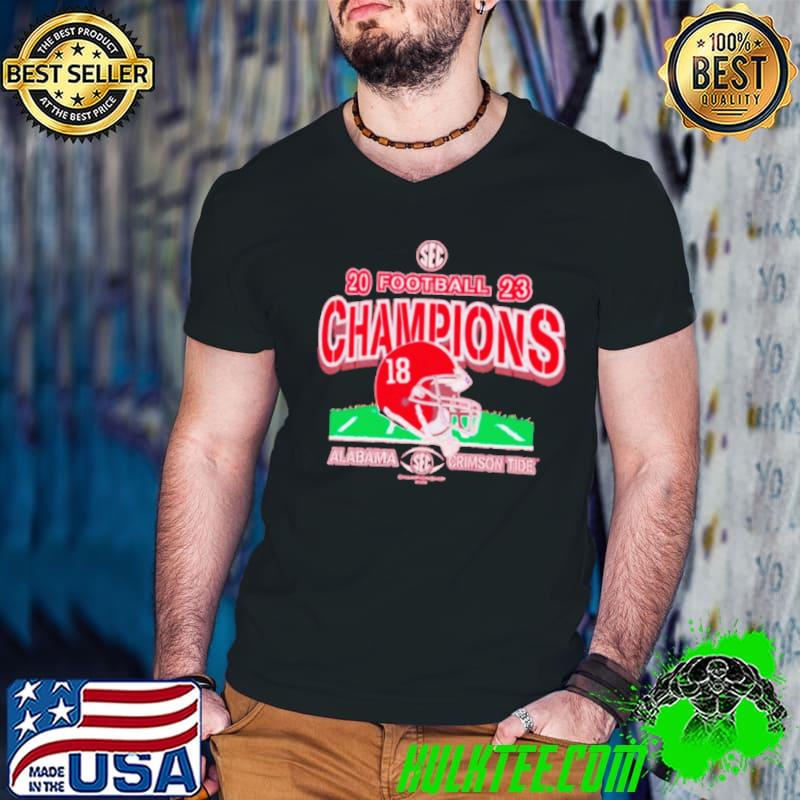 Alabama Crimson Tide 2023 SEC Conference Champions s Guys V Neck Alabama Crimson Tide 2023 SEC Conference Champions s Guys V Neck