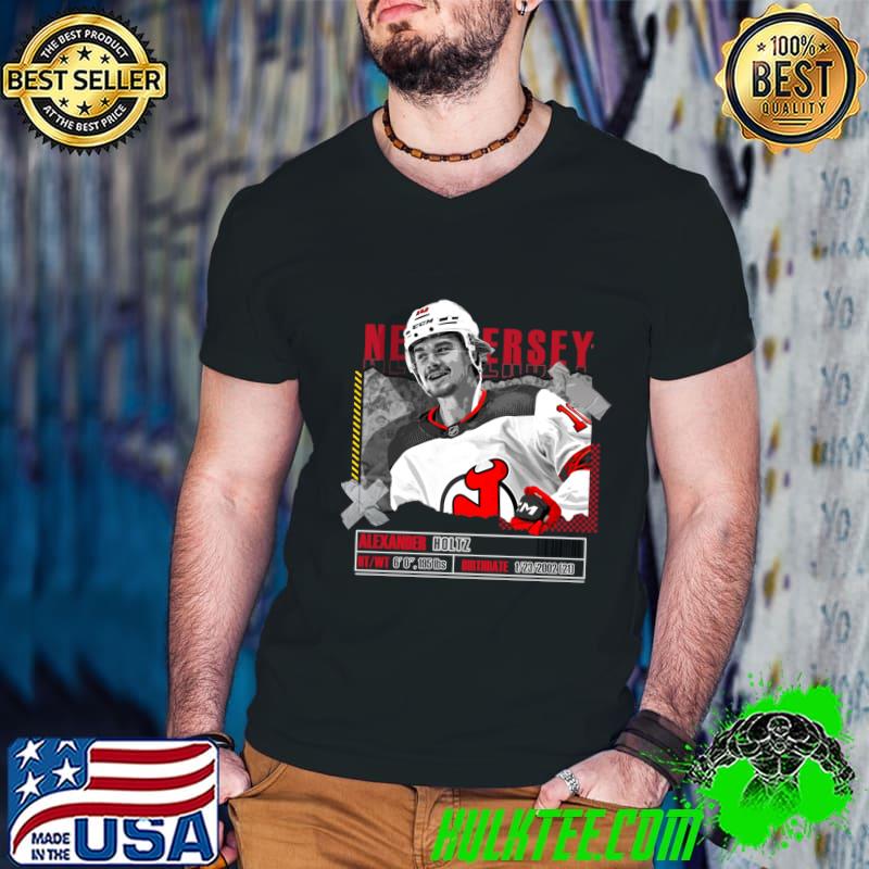 Alexander Holtz Swedish professional ice hockey forward for the New Jersey Devils T-Shirt Guys V Neck Alexander Holtz Swedish professional ice hockey forward for the New Jersey Devils T-Shirt Guys V Neck