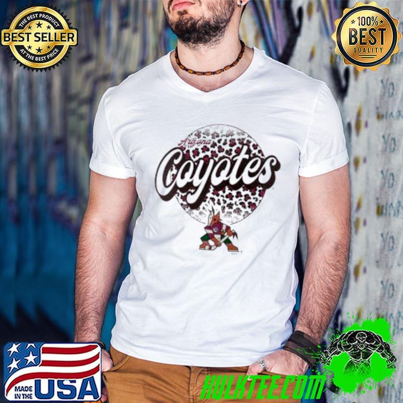 Arizona Coyotes NHL Personalized Leopard Print Logo Shirt
