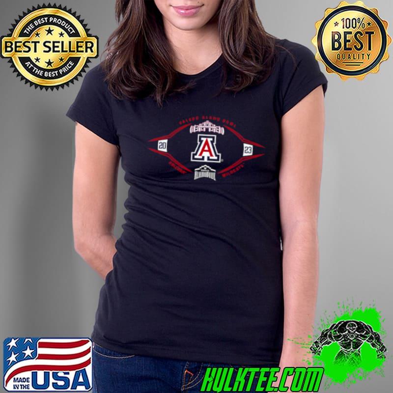 Arizona Wildcats Football 2023 Valero Alamo Bowl Shirt Ladies Tee Arizona Wildcats Football 2023 Valero Alamo Bowl Shirt Ladies Tee