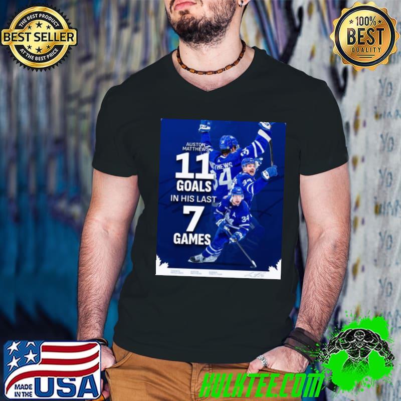 Auston Matthews 11 Goals in his last 7 games shirt