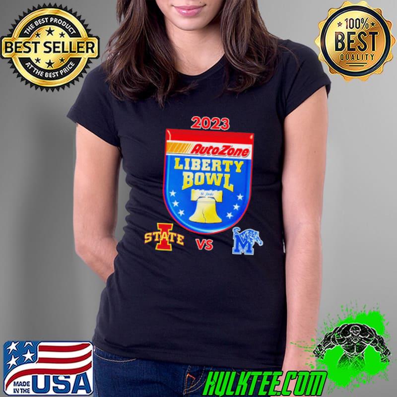 AutoZone Liberty Bowl 2023 Memphis vs Iowa State Simmons Bank Liberty Stadium Memphis TN CFB Bowl Game Shirt