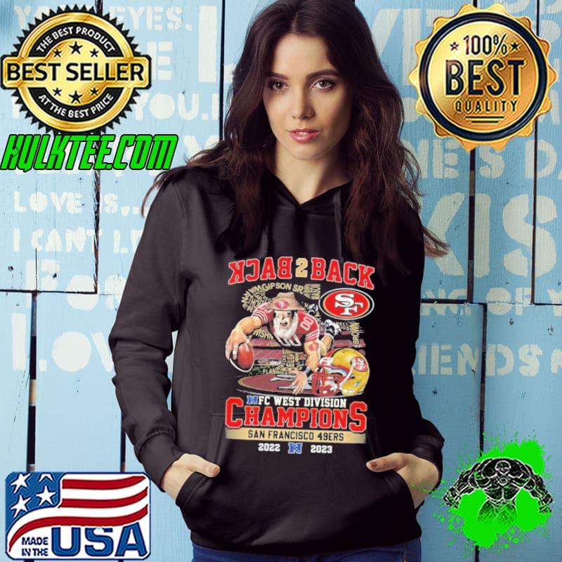 Back 2 Back NFC NFC West Division Champions San Francisco 49ers 2022 – 2023 Shirt Hoodie Back 2 Back NFC NFC West Division Champions San Francisco 49ers 2022 – 2023 Shirt Hoodie