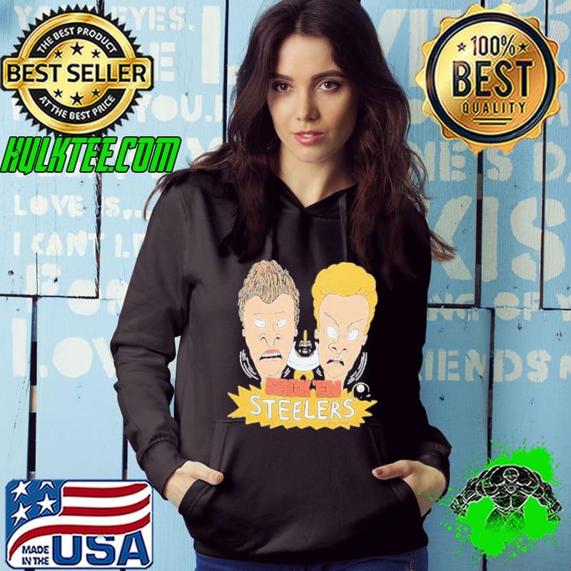 Beavis And Butt-Head X Pittsburgh Steelers Sack ’Em Shirt