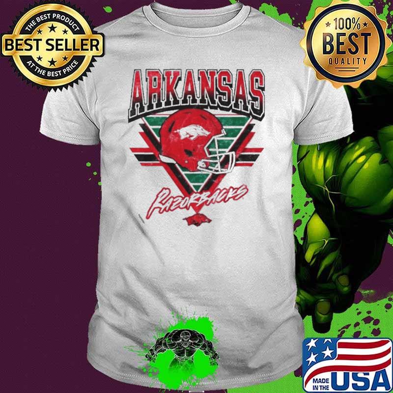 Best arkansas Razorbacks Helmet triangle vintage shirt