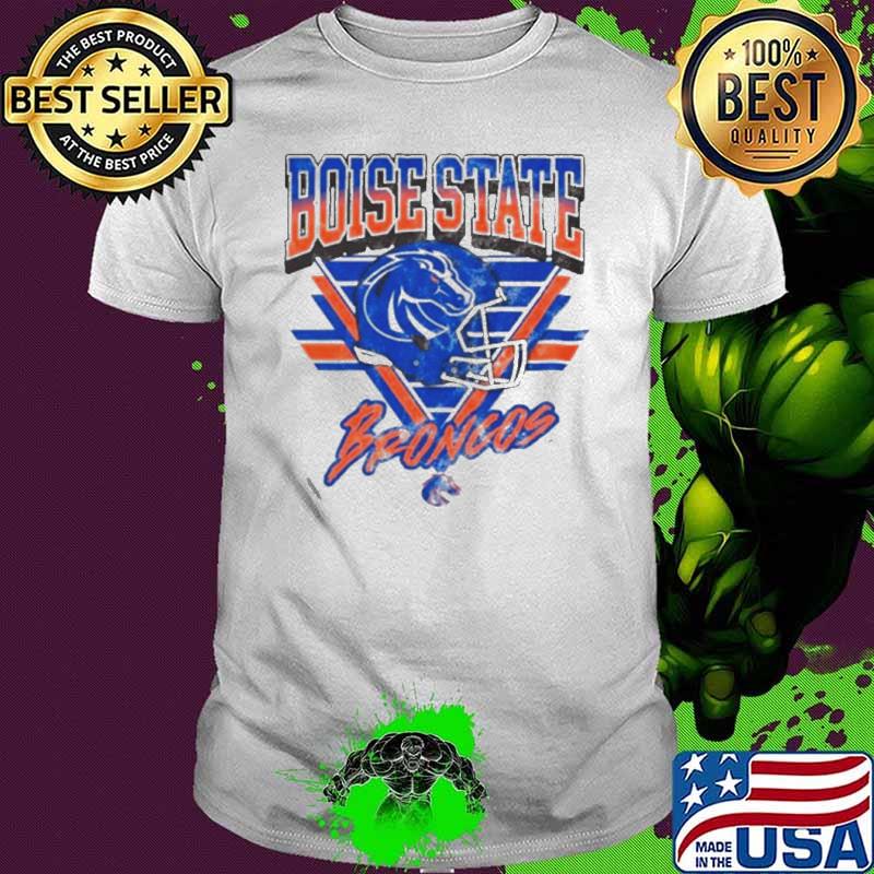 Best boise State Broncos Helmet triangle vintage shirt Best boise State Broncos Helmet triangle vintage shirt