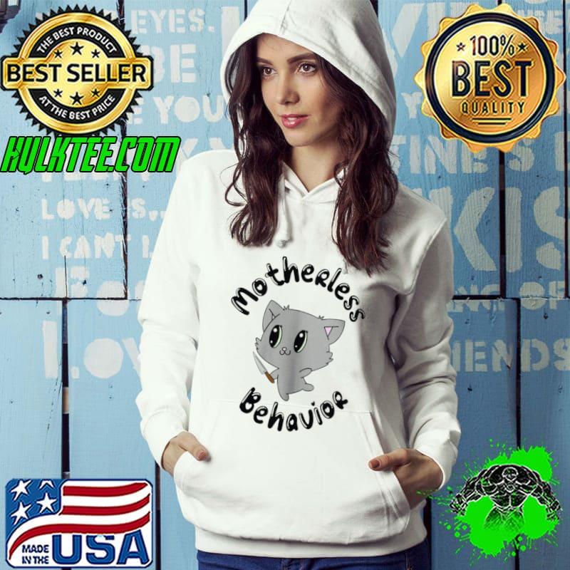 Black cat motherless behavior shirt