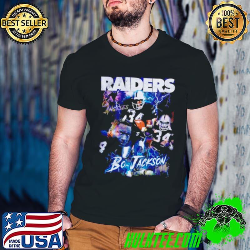 Bo Jackson Los Angeles Raiders Lightning vintage shirt