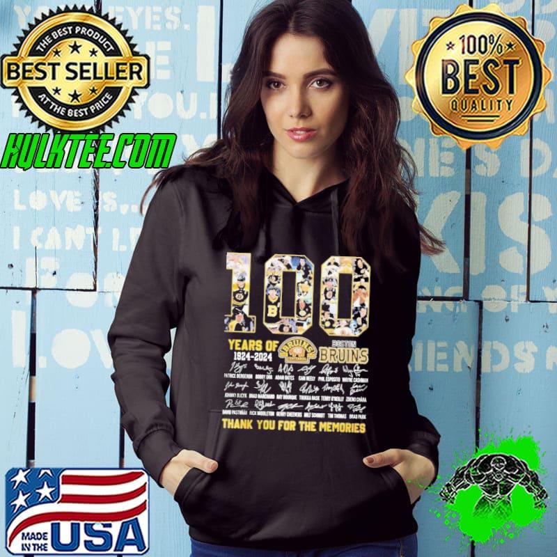 Boston Bruins 100 Centennial 1924 – 2024 Thank You For The Memories s Hoodie Boston Bruins 100 Centennial 1924 – 2024 Thank You For The Memories s Hoodie