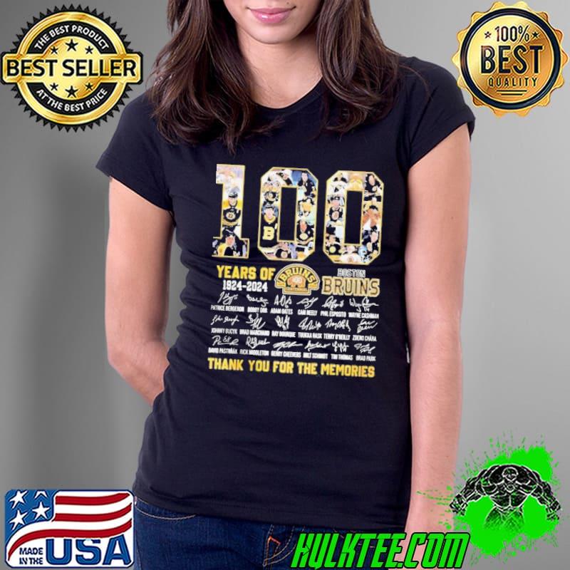 Boston Bruins 100 Centennial 1924 – 2024 Thank You For The Memories s Ladies Tee Boston Bruins 100 Centennial 1924 – 2024 Thank You For The Memories s Ladies Tee