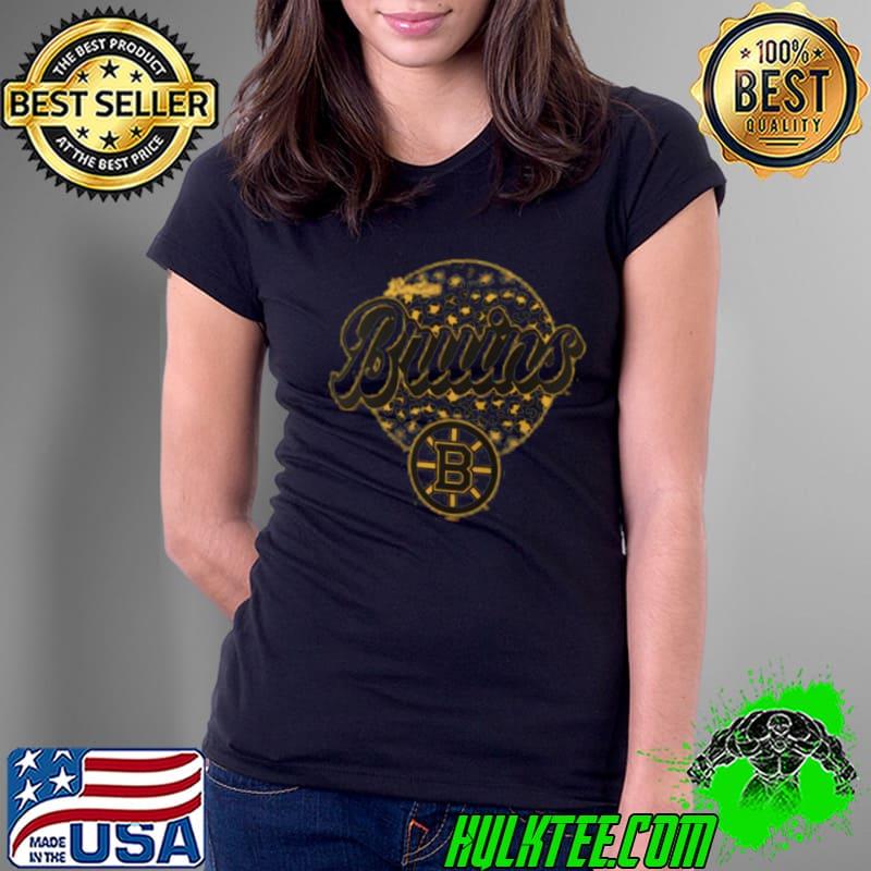 Boston Bruins NHL Personalized Leopard Print Logo Shirt Ladies Tee Boston Bruins NHL Personalized Leopard Print Logo Shirt Ladies Tee