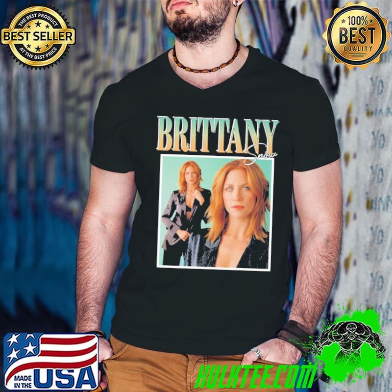 Brittany Snow Vintage Bootleg 90s Shirt Guys V Neck Brittany Snow Vintage Bootleg 90s Shirt Guys V Neck
