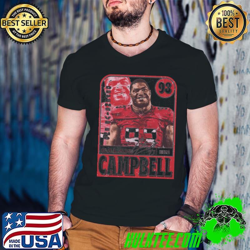 Calais Campbell Signature American football defensive end for the Atlanta Falcons Card T-Shirt Guys V Neck Calais Campbell Signature American football defensive end for the Atlanta Falcons Card T-Shirt Guys V Neck