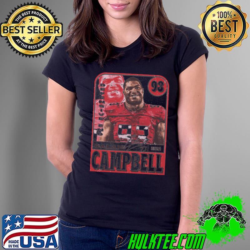Calais Campbell Signature American football defensive end for the Atlanta Falcons Card T-Shirt