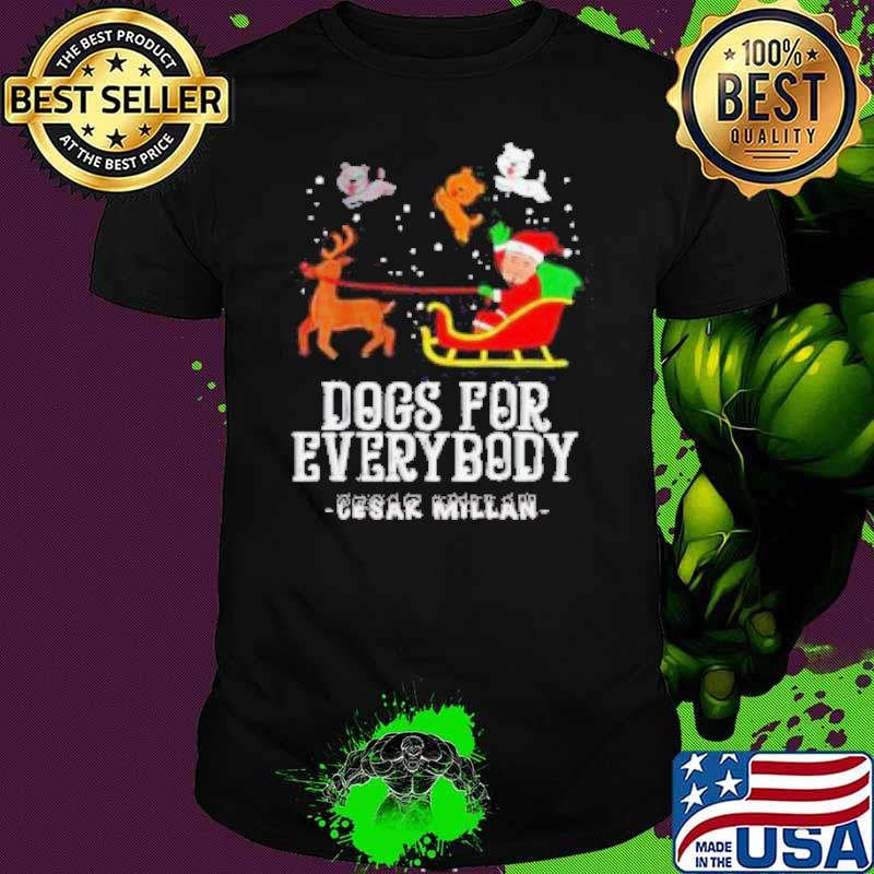 Cesar Millan dog for everybody paw Merry Christmas shirt