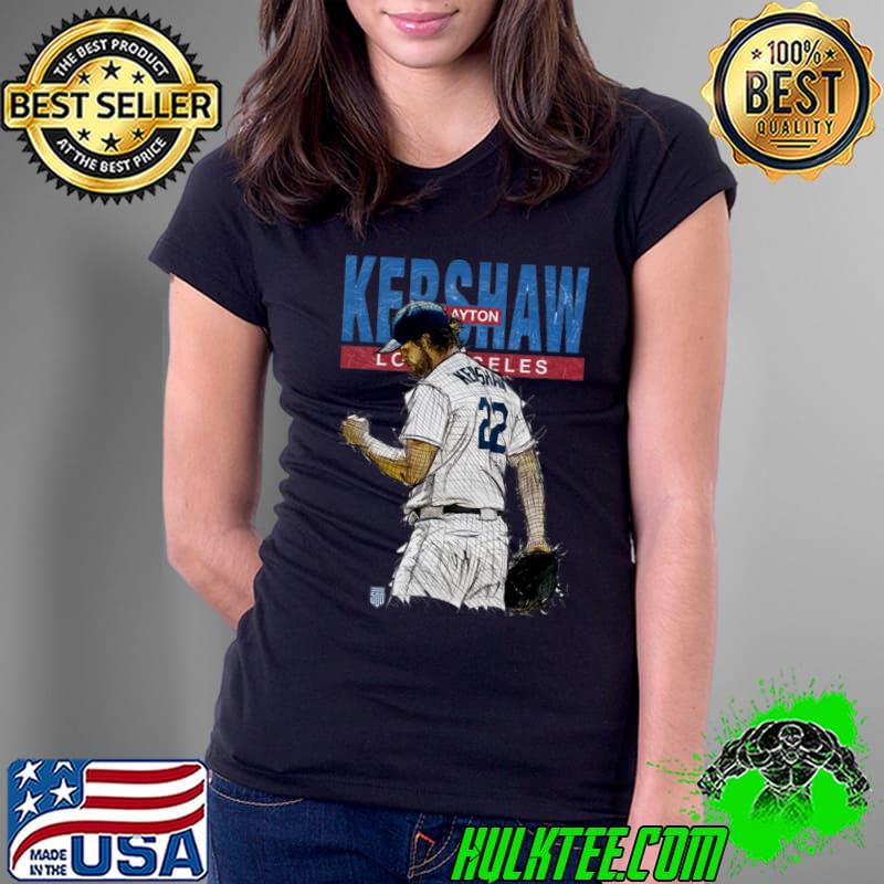 Clayton Kershaw American professional baseball pitcher Los Angeles D Sketch T-Shirt
