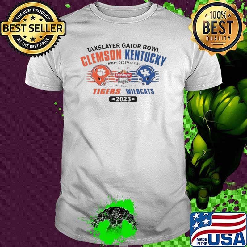 Clemson Tigers Vs Kentucky Wildcats 2023 Taxslayer Gator Bowl Friday December 29 Shirt