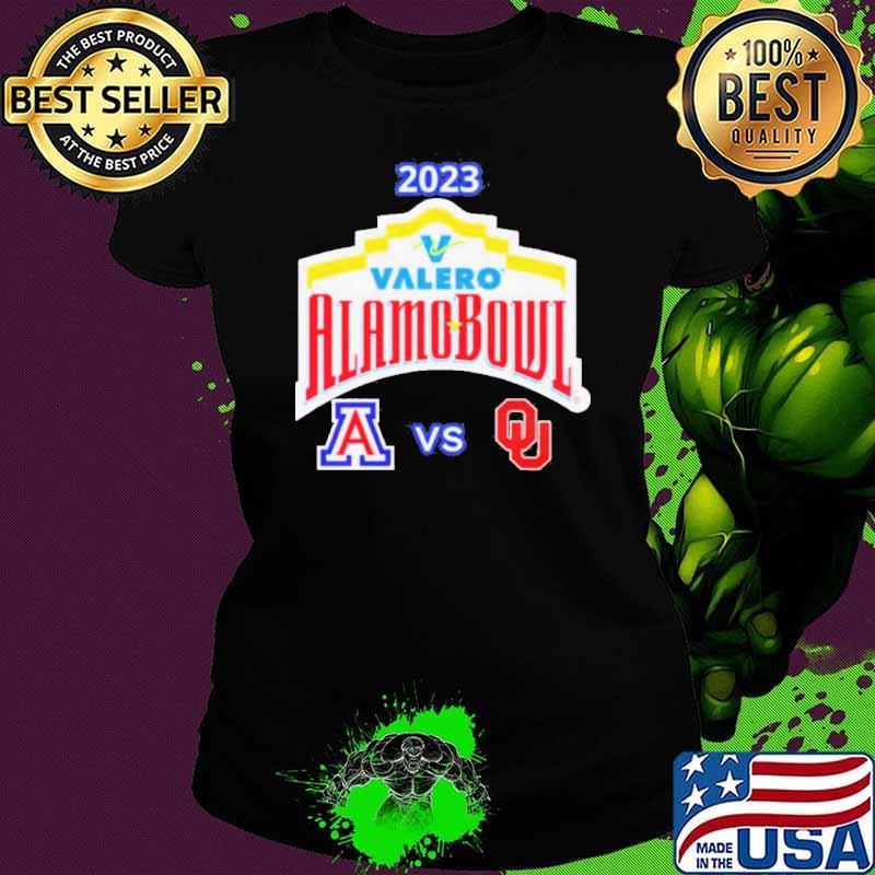 College Football bowl games 2023-24 valero alamo bowl 2023 Oklahoma vs Arizona alamodome san antonio tx cfb bowl game s Ladies tee College Football bowl games 2023-24 valero alamo bowl 2023 Oklahoma vs Arizona alamodome san antonio tx cfb bowl game s Ladies tee