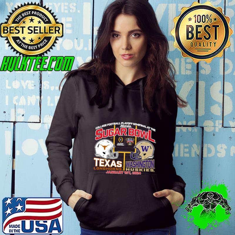 College Football Playoff Semfinal Sugar Bowl 2024 Semi Football Texas v Washington T-Shirt